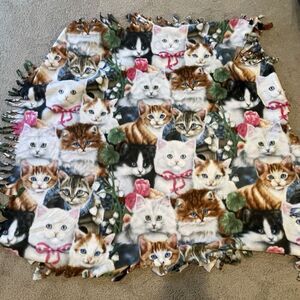 Project Linus Cat Blanket Toddler Comfort 40x45 Fleece‎ Twin Plush Kitten
